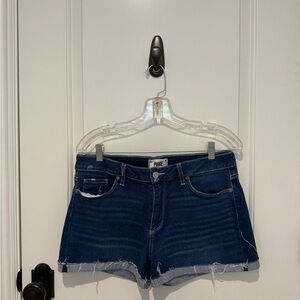 PAIGE Indigo Denim Cutoff Shorts
